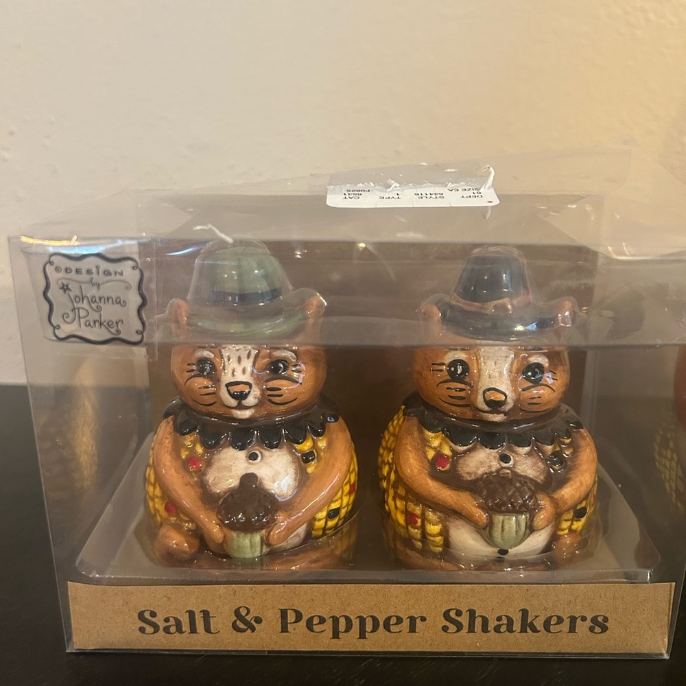 Johanna Parker Brown and Yellow Salt & Pepper Shakers